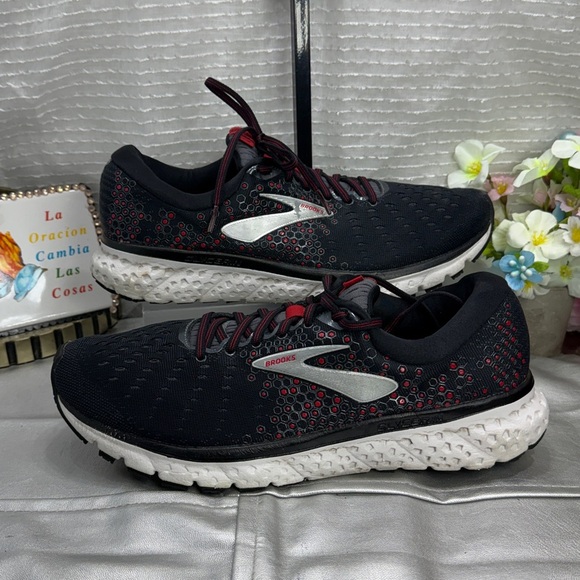 Brooks Other - (R5) Brooks Men's Glycerin 17 Running Shoes, Size 11.5D, Black/Red